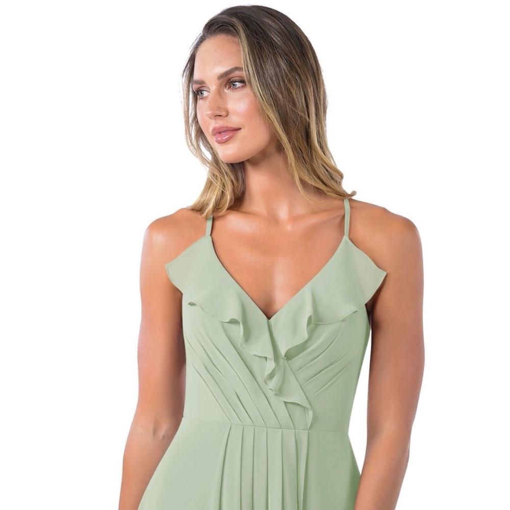 Azazie Erica Dusty Sage Bridesmaid Dress - Picture 3 of 5